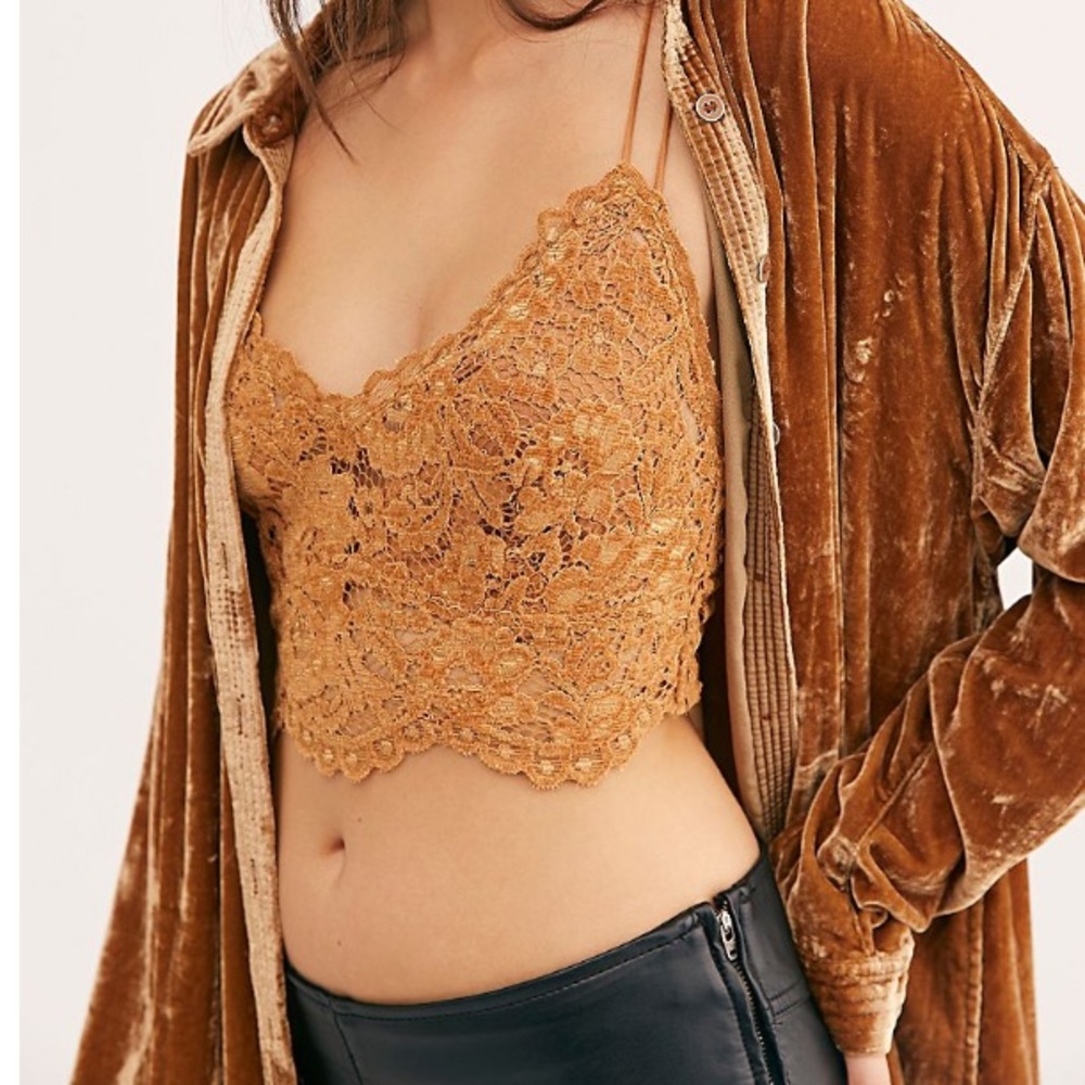 FREE PEOPLE INTIMATELY BRONZE CELINE BRALETTE - Picture 7 of 13
